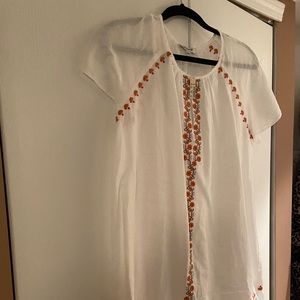 Madewell white linen dress